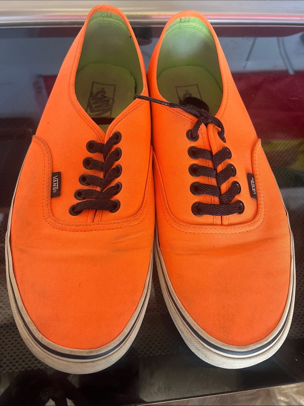 Vans Men’s Orange Canvas Sneakers